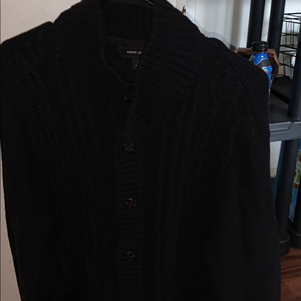 Adam Levine dark blue sweater